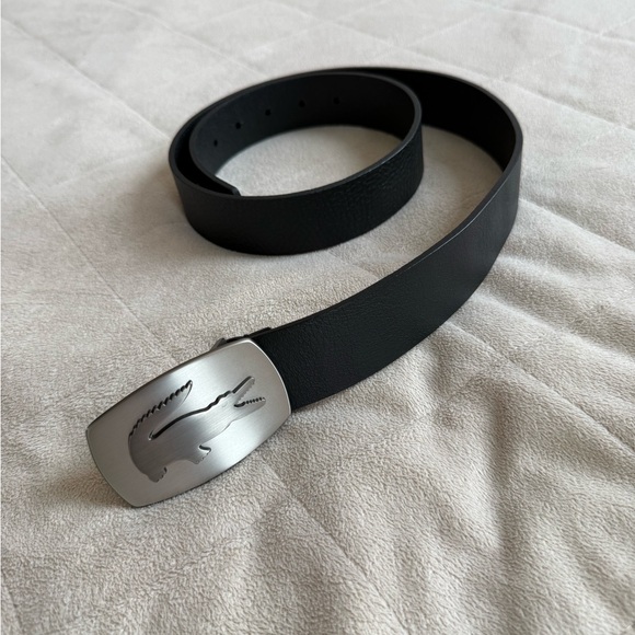 Lacoste Other - Lacoste  Black Leather Belt